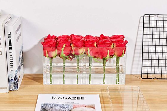 Decorazione quotidiana della scatola acrilica eterna impermeabile delle rose per 25 rose