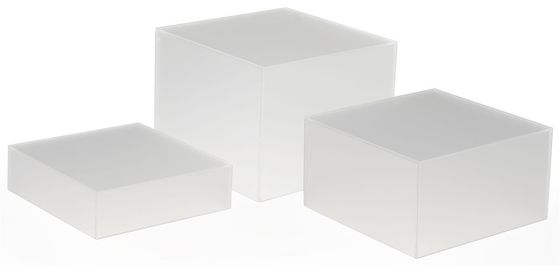scatola di presentazione acrilica di 5x5 4x4 3x3 3 pezzi della raccolta della scatola del museo