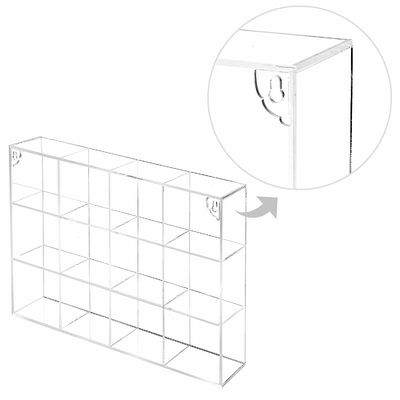 Organizzatore fissato al muro Counter Rack del bagno della struttura acrilica dell'esposizione di 12 compartimenti