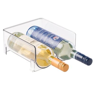 Resistenza all'urto della portabottiglia acrilica di plastica del vino per i controsoffitti della cucina accatastabili