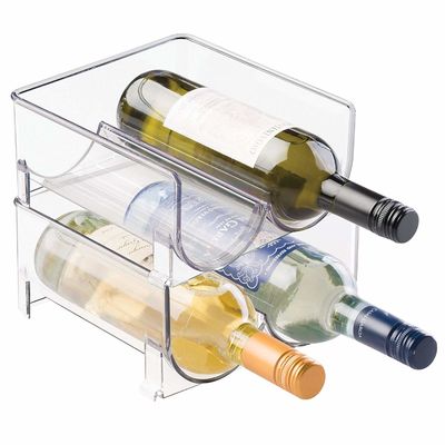 Scaffale di plastica acrilico da tavolo del vino modulare