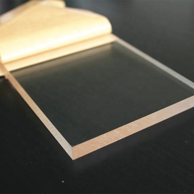 Strato acrilico della colata quadrata trasparente del pannello del segno con carta protettiva